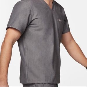 Men’s Figs Chisec Scrub Top Graphite Large
